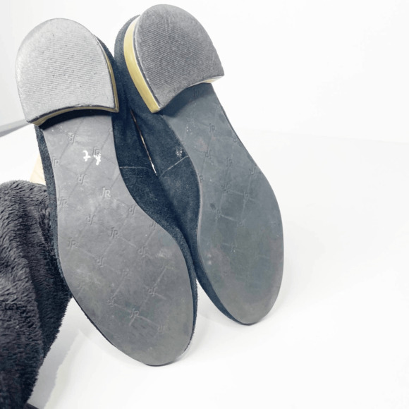 Jack Rogers Gabrielle Flat Loafer Women's Black Suede whipstitch tassel US 7 - Picture 5 of 7